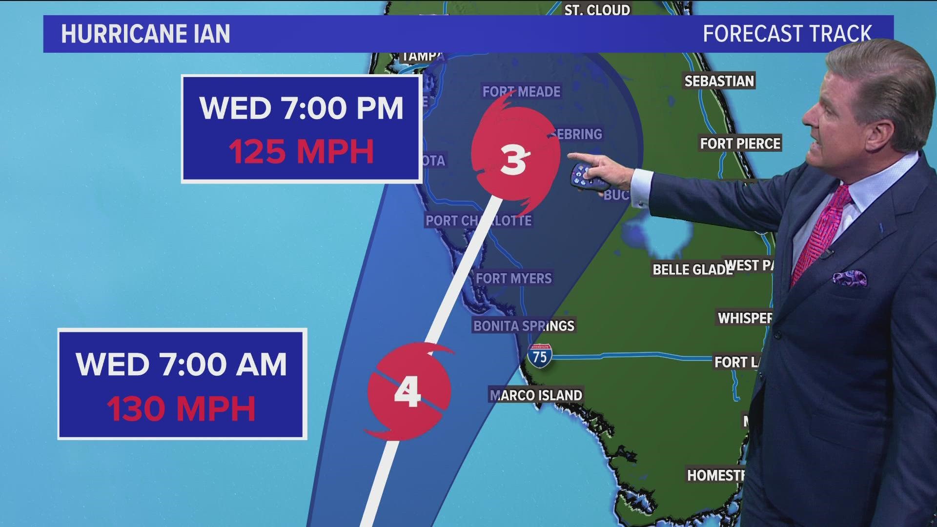 Hurricane Ian is expected to make landfall in Florida Wednesday afternoon.