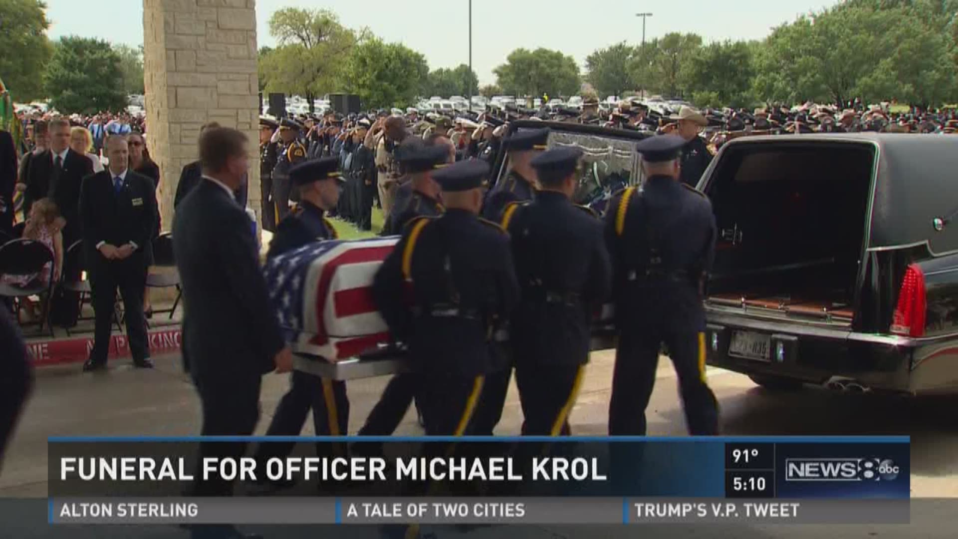 Fallen officer remembered as 'big guy with a big heart'