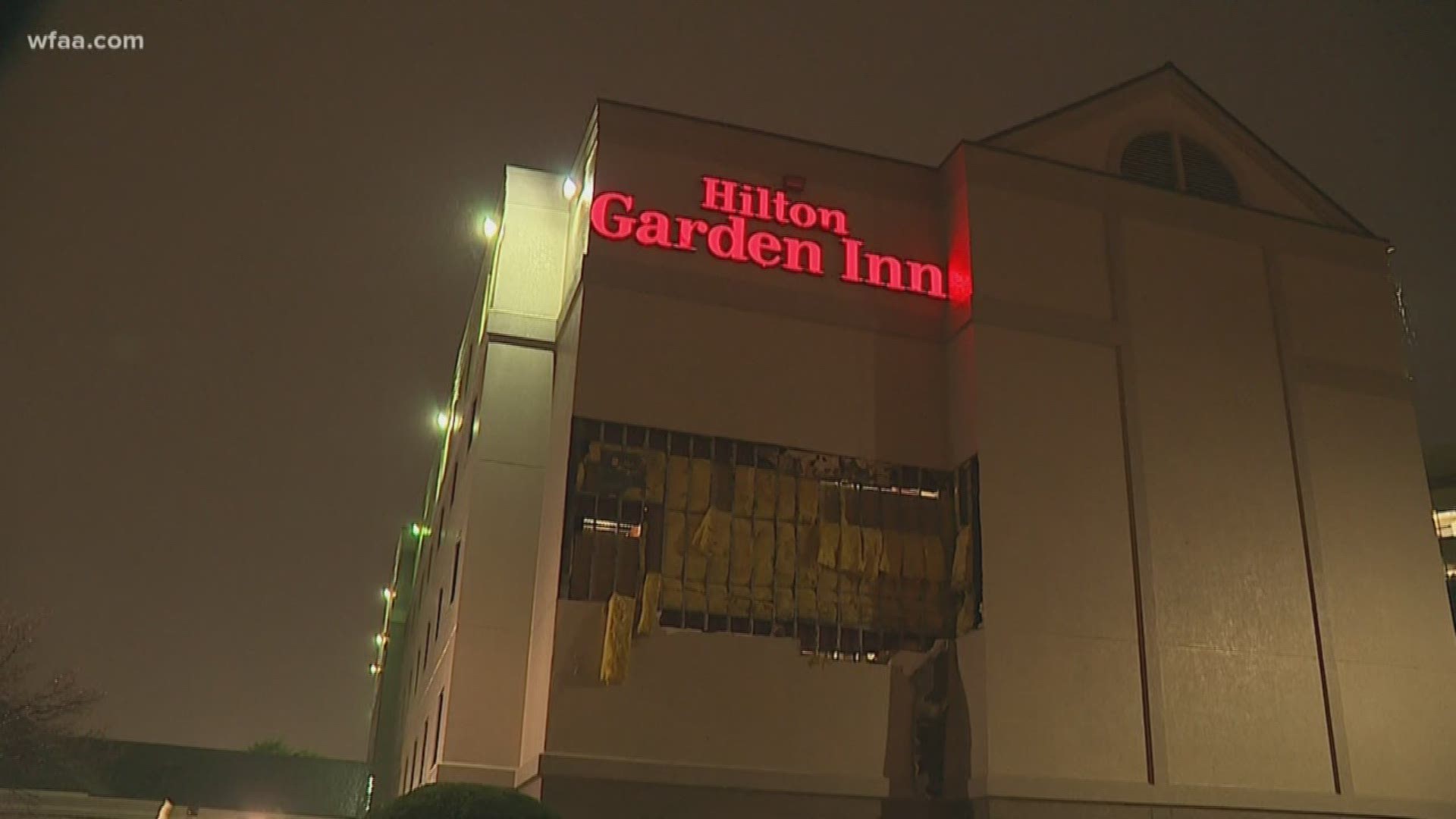 Hilton Garden Inn In Las Colinas Damaged During Friday Night