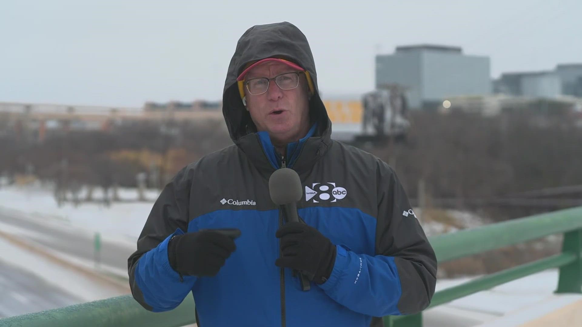 Crews are monitoring the "High Five" Interchange (U.S. Highway 75 and Interstate 635). WFAA's Kevin Reece is live with an update.