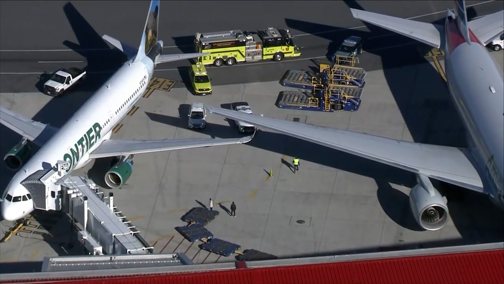 Two planes clipped wings at Boston's Logan International Airport on Monday, Nov. 25, 2024.