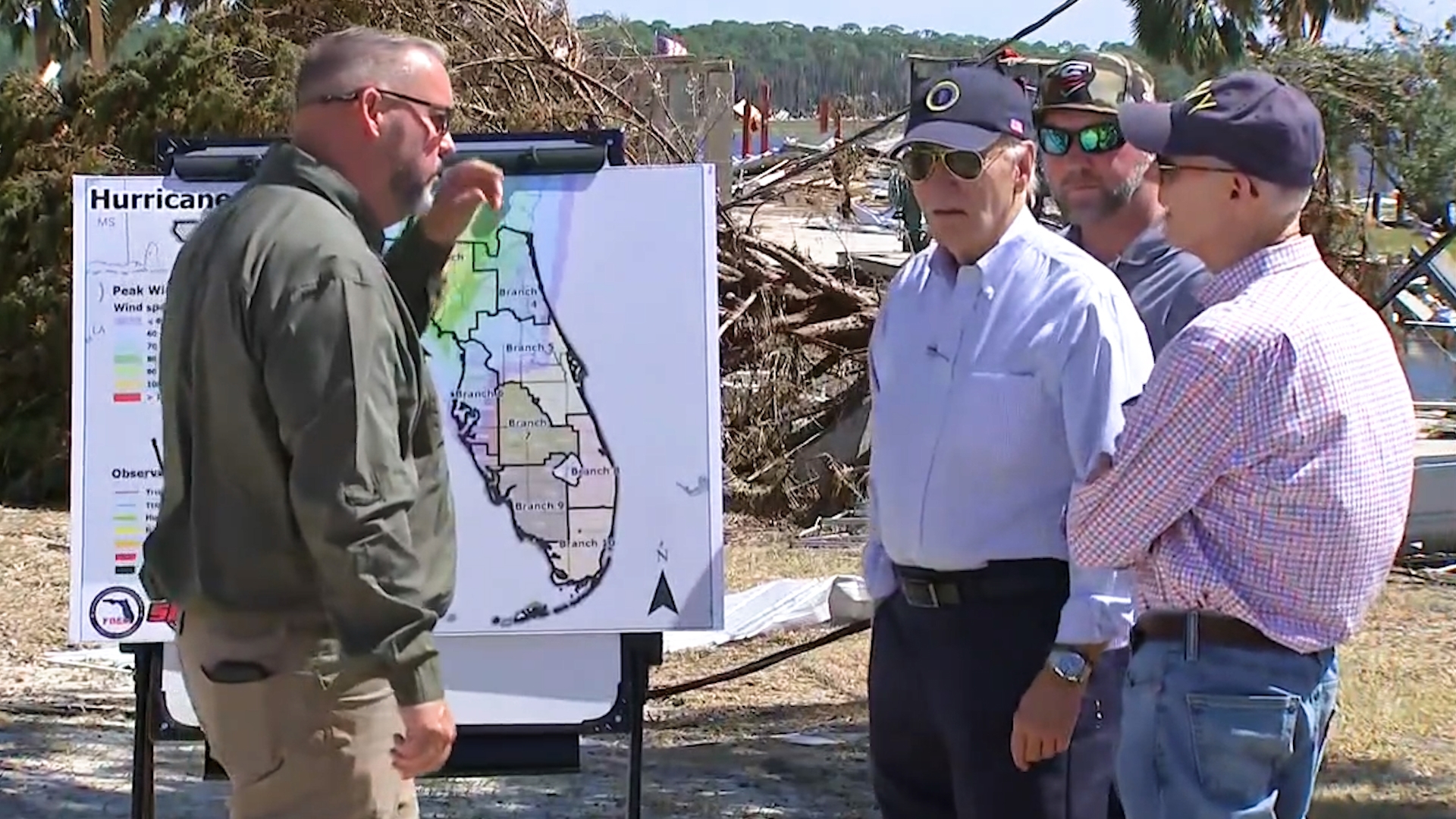 Joe Biden visits Florida beach to survey damage from Hurricane Helene ...