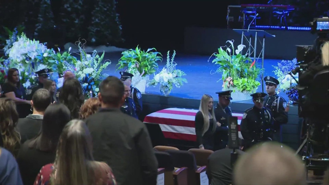 North Texas officer killed in the line of duty remembered at funeral ...