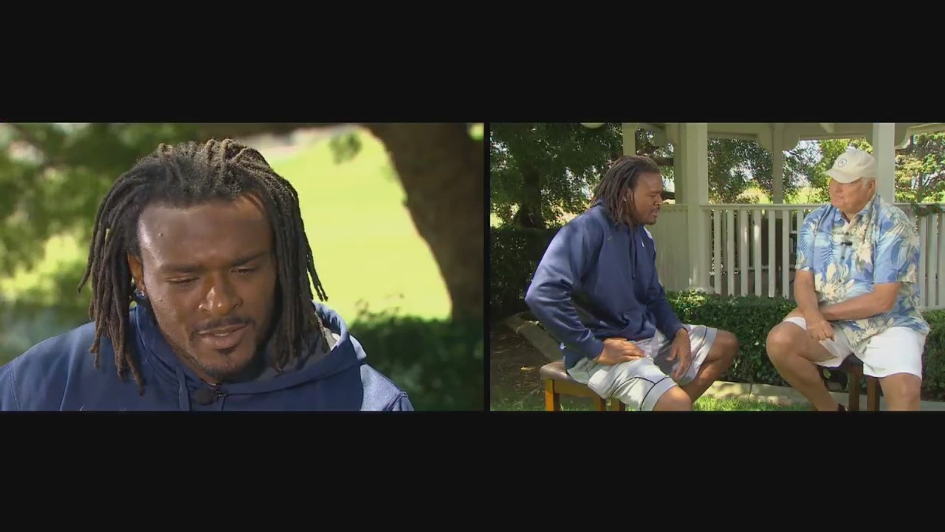 WFAA Sports' Dale Hansen sits down with Dallas Cowboys cornerback Brandon Carr from Cowboys Training Camp in Oxnard, Calif.