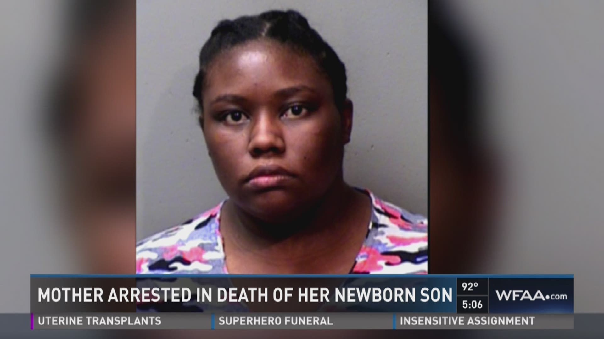 Mother Arrested for death of newborn son
