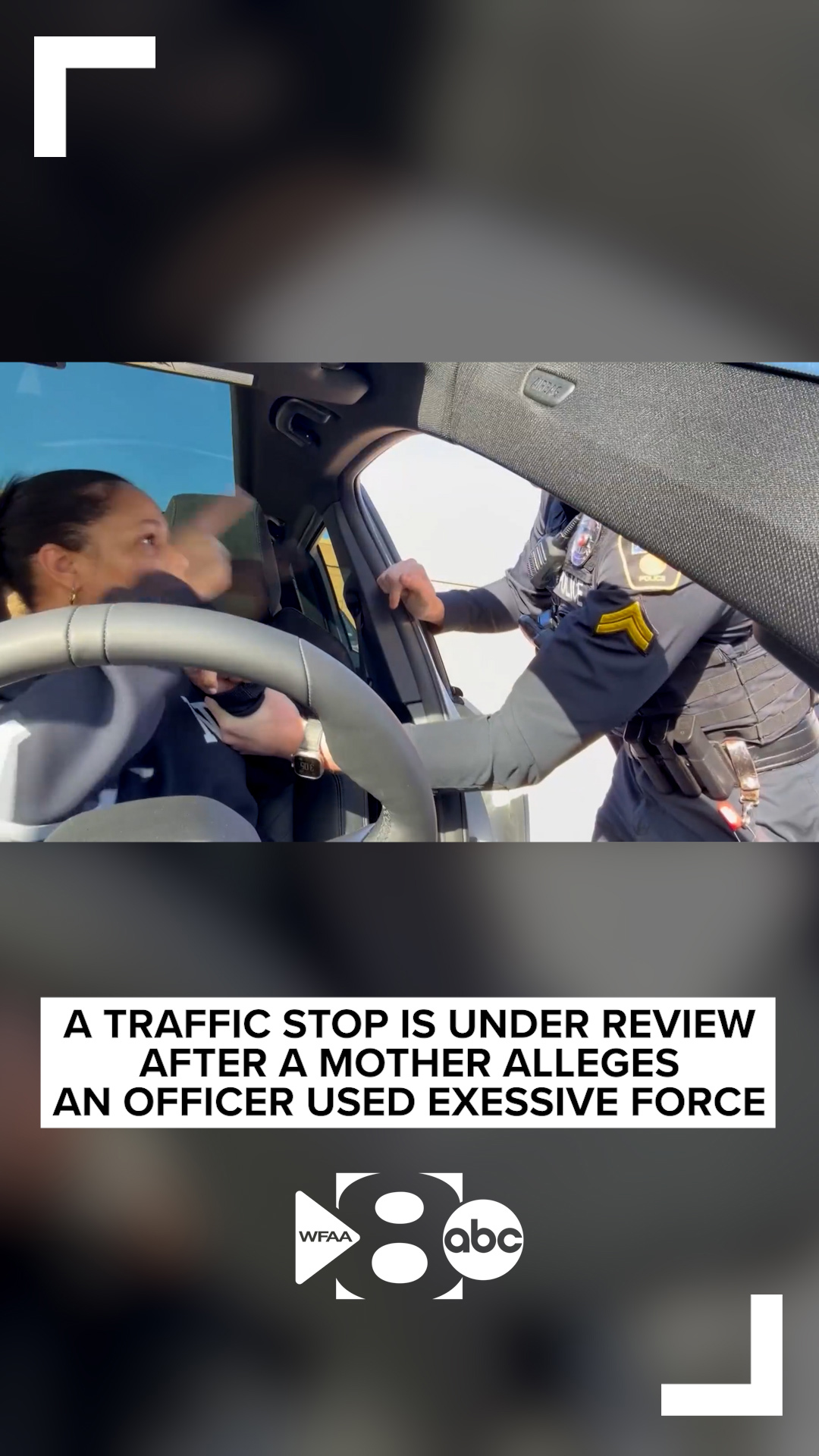 A traffic stop is under review after a mother alleges an officer used ...