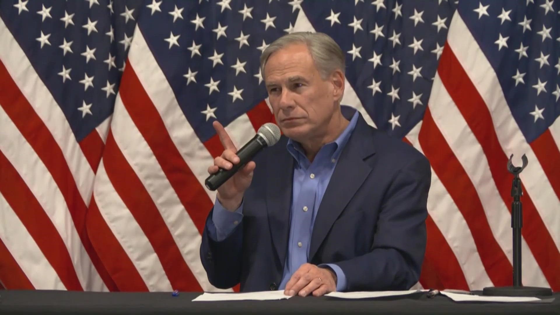 Gov. Abbott unveiled his new "Parental Bill of Rights" at an event at a school in Lewisville.