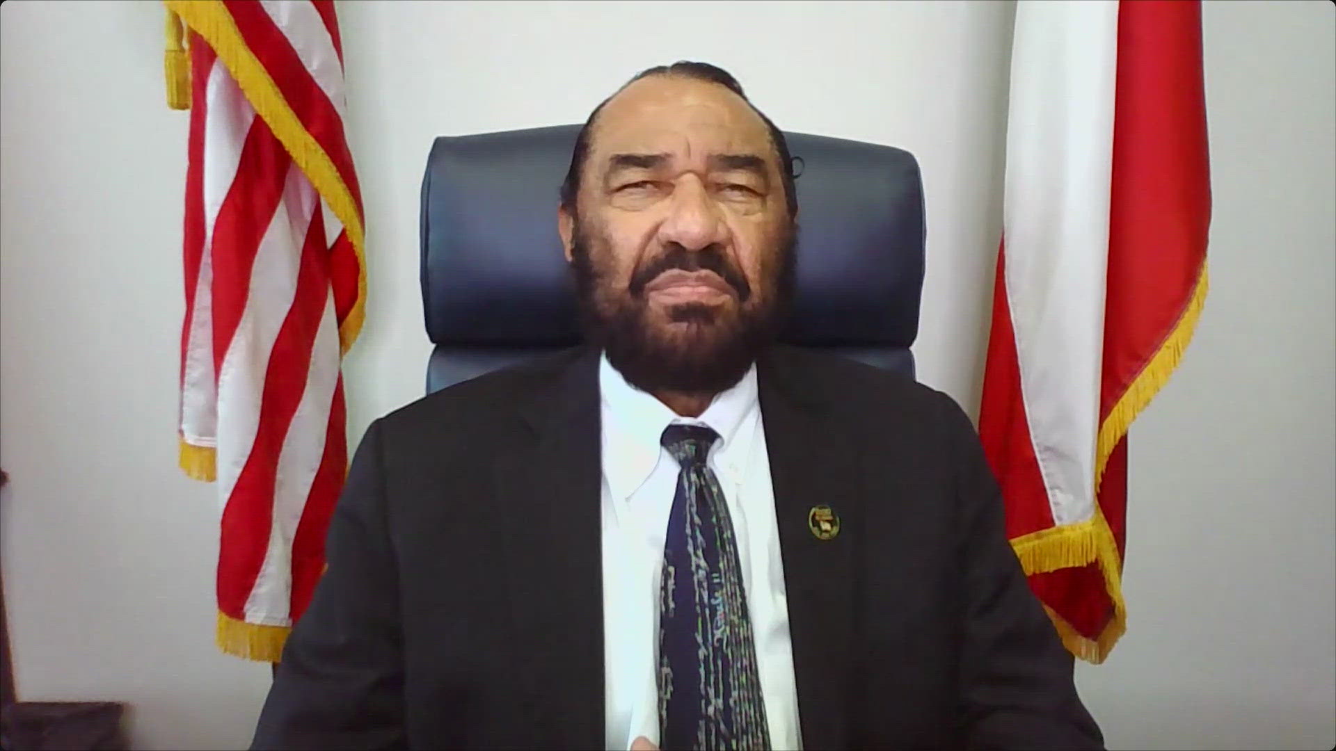 He protested at Trump's joint address to Congress 