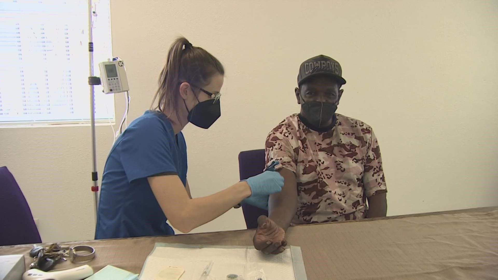 The new infusion center opened at Mt. Rose Baptist church on Mississippi Avenue in Fort Worth.