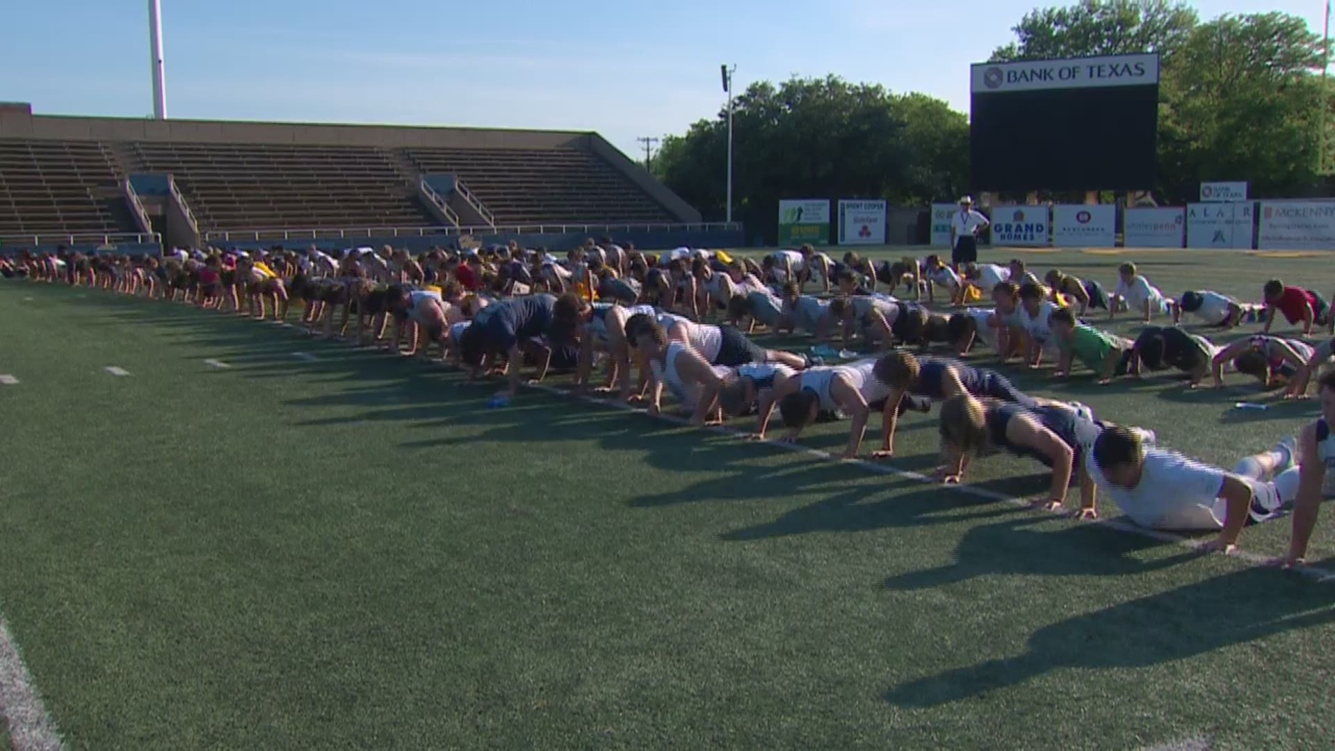 On Monday night, 22Kill CEO Jacob Schick was at Highland Park HS, leading kids in 22 pushups -- raising awareness for the fact that 22 veterans commit suicide every day.