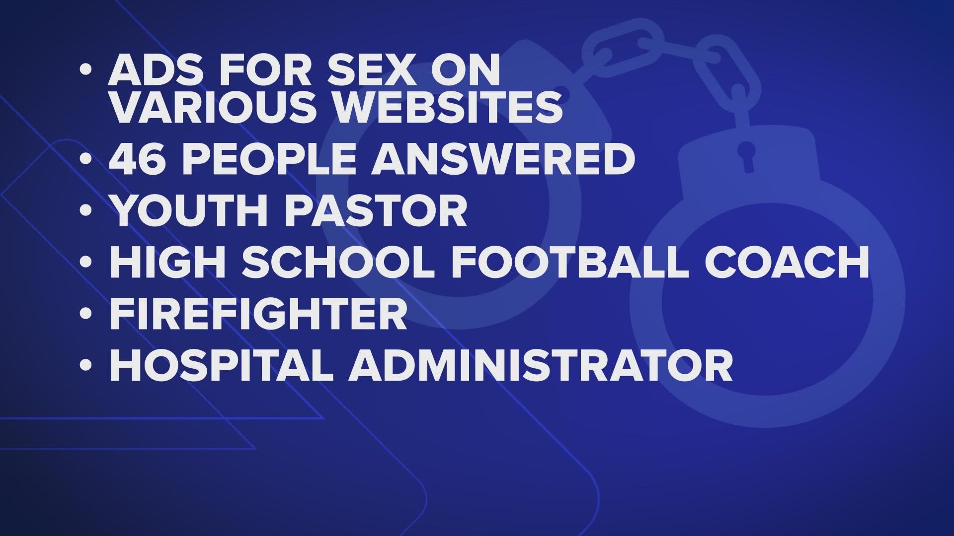 Those arrested include a youth pastor, a high school football coach and a volunteer firefighter.