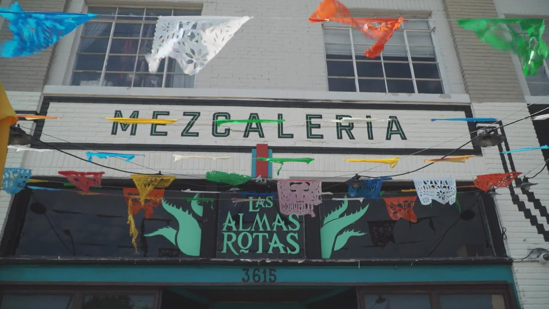 Across the street from Fair Park is a brightly decorated mezcalaria called Las Almas Rotas. The name translates to “broken souls” in Spanish.