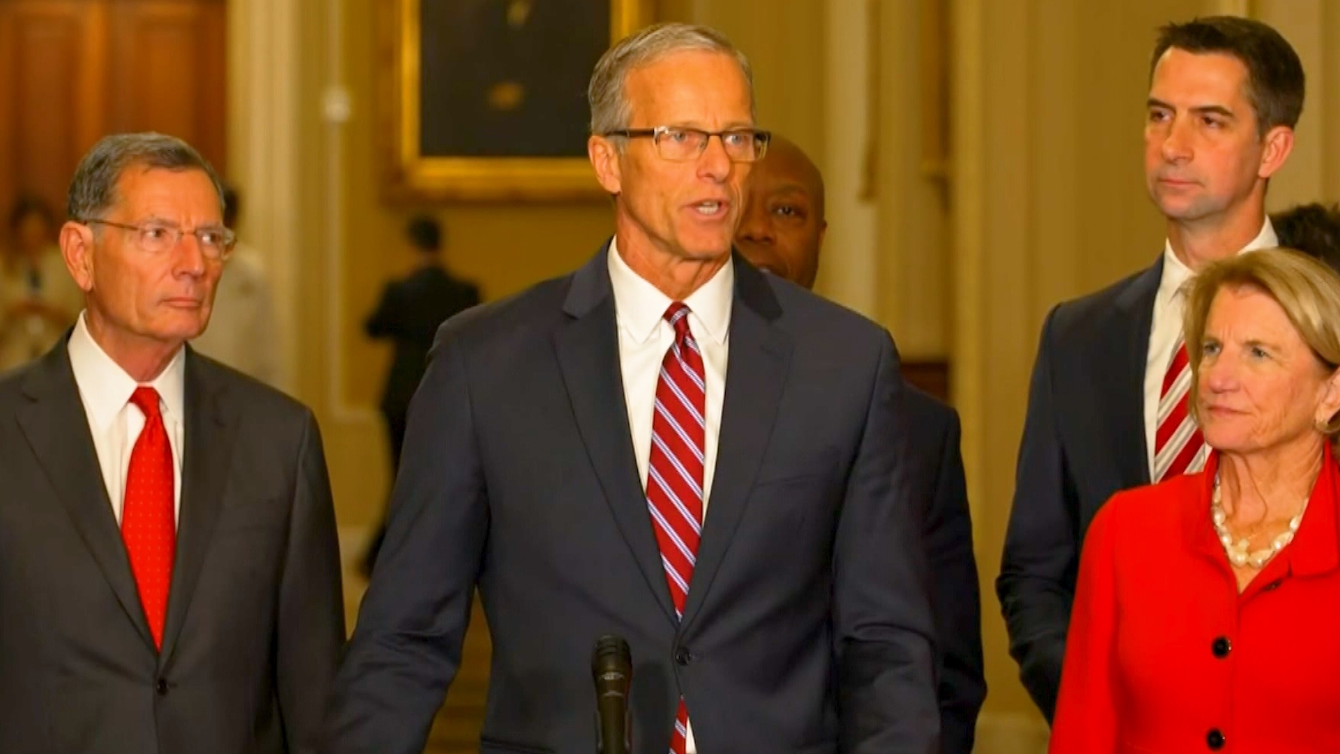 Republicans elected South Dakota Sen. John Thune as the next Senate majority leader on November 13, 2024.