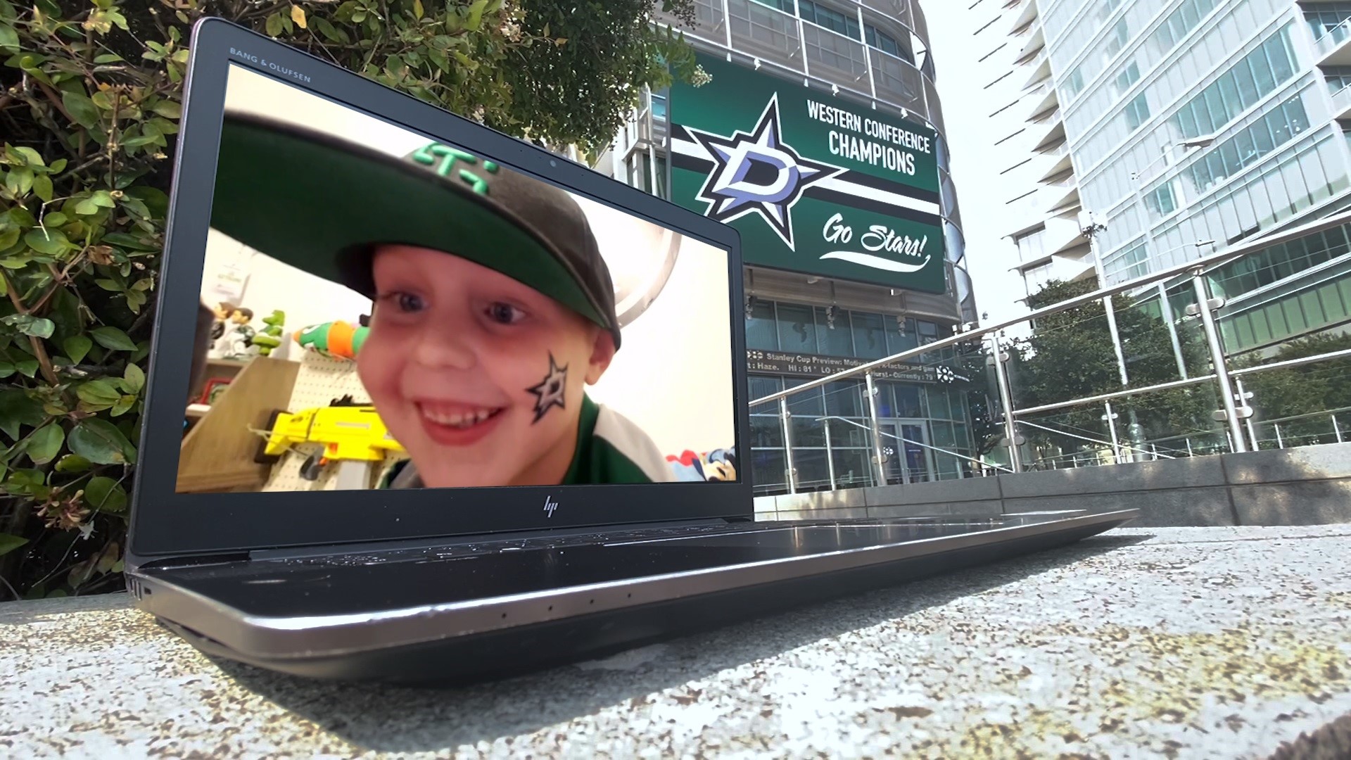Kasen Meighen has a heart condition which keeps him away from crowds. It didn’t stop him from cheering on the Stars in the Stanley Cup Final.