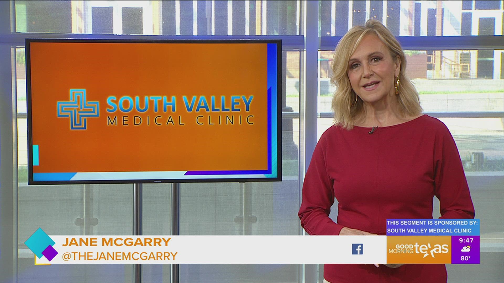 This segment is sponsored by: South Valley Medical Clinic. Call them at 214.937.5000 or visit them at southvalleymedicalclinic.com