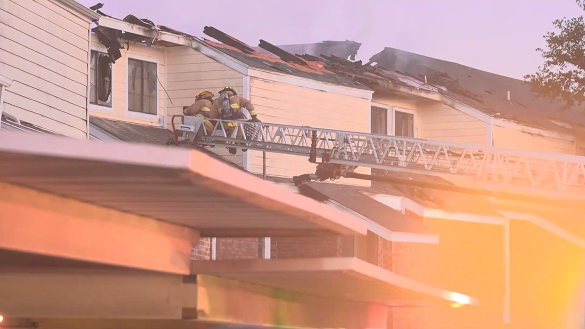 Apartment fire on Forest Lane in Dallas, Texas