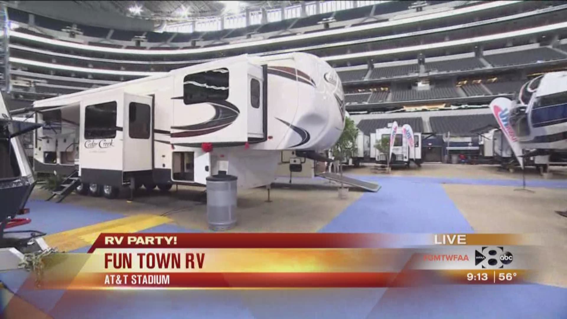 It's a RV Party with Fun Town RV at AT&T Stadium
