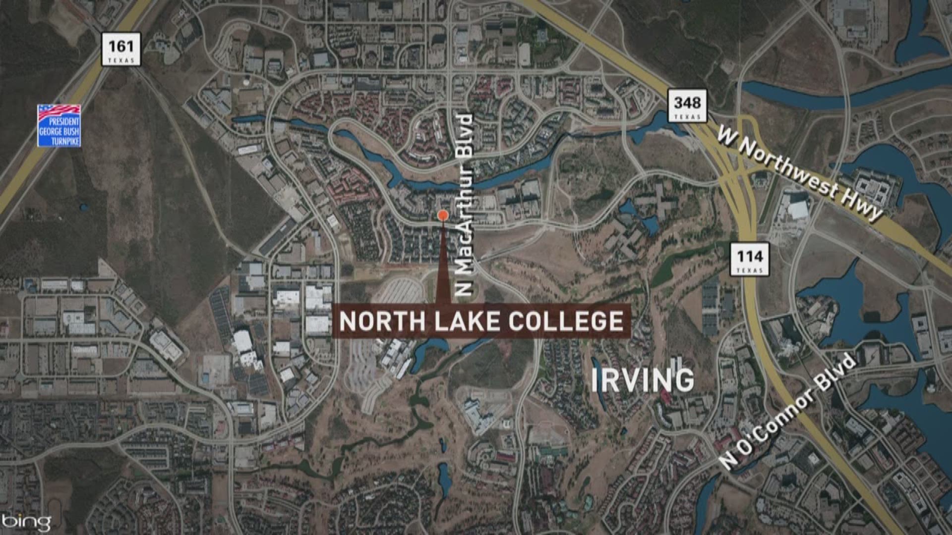 Student at North Lake College during active shooter situation