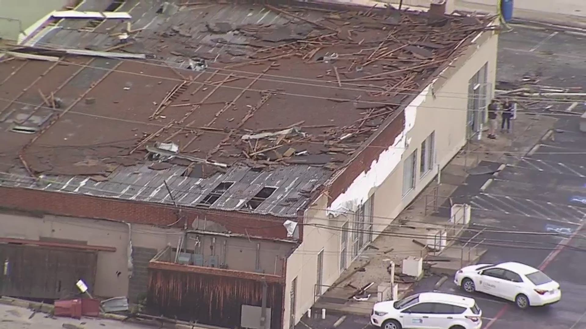 VIDEO Aerial view of damage after storms in Canton, Texas