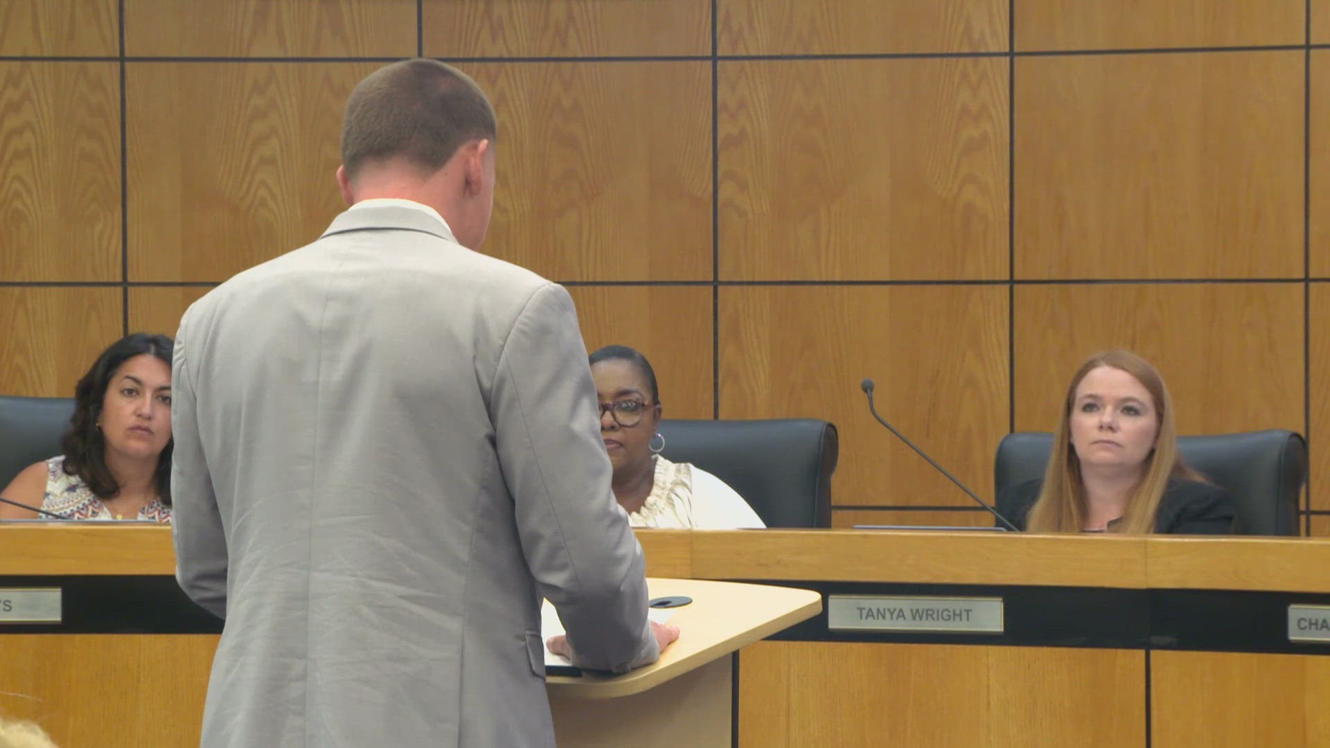 A Braswell High School student voiced his concerns about campus athletic director and head football coach Kent Laster.