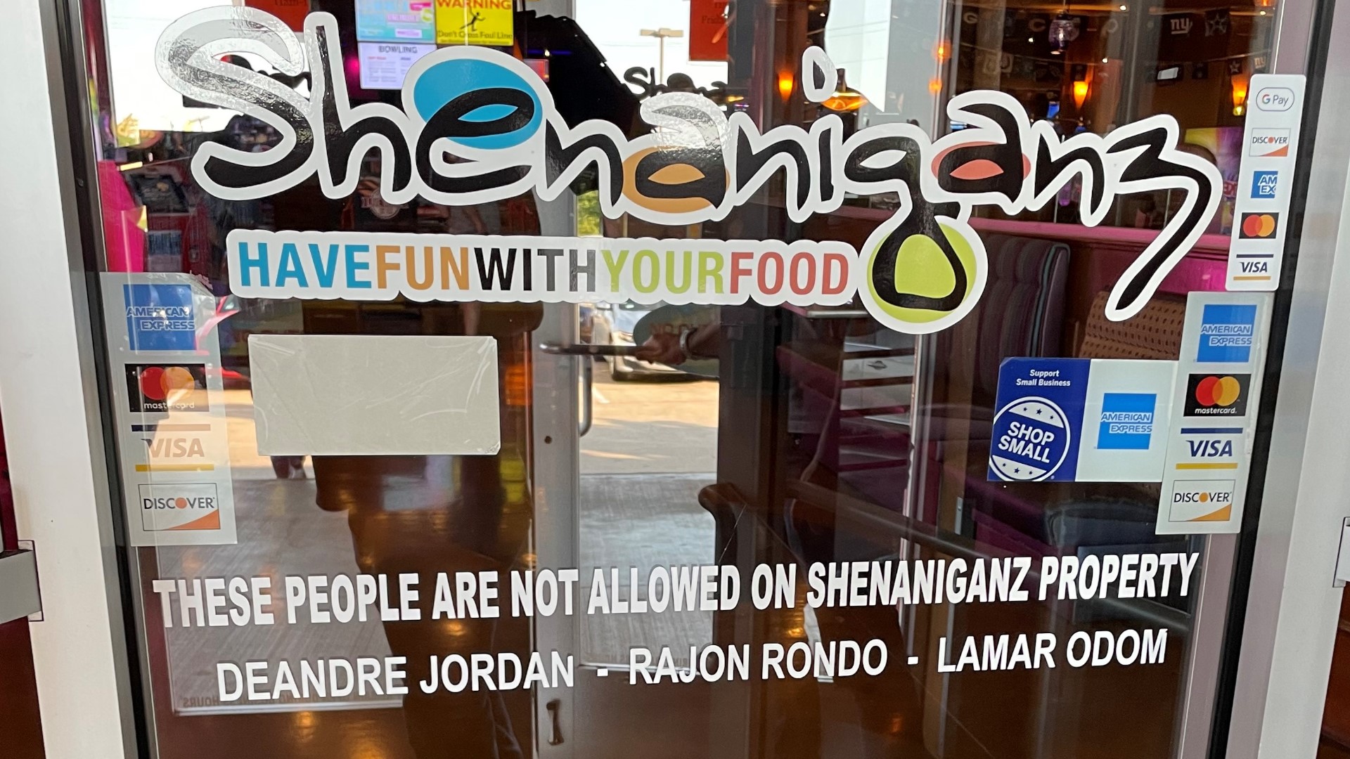 The entertainment spot in Rockwall went viral over the weekend after someone noticed that Deandre Jordan, Rajon Rondo, and Lamar Odom were banned from the premises.