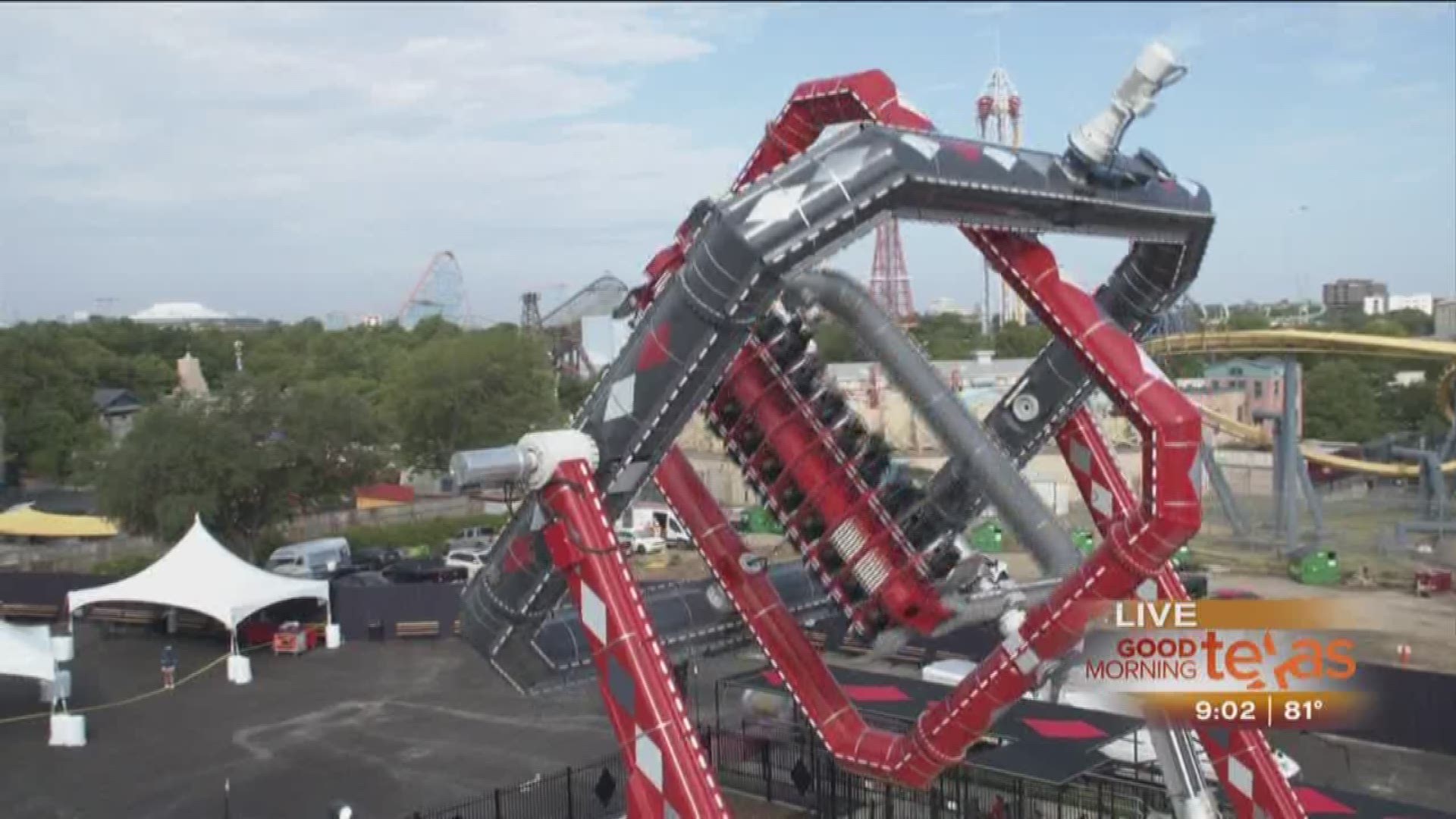 Six Flags' New Harley Quinn Spinsanity Ride