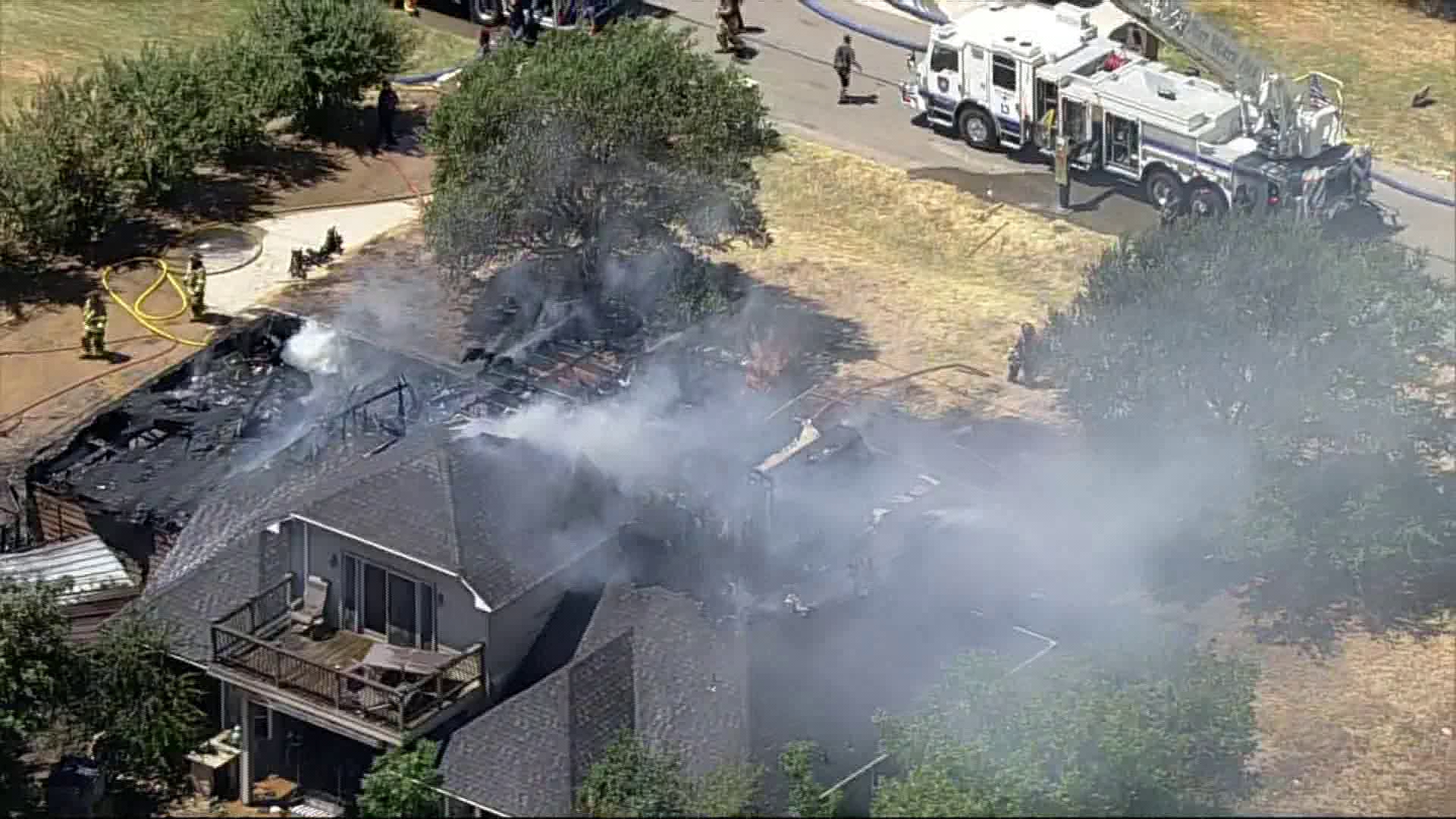 Pet dies in North Texas house fire that saw response from 3 fire departments, officials say