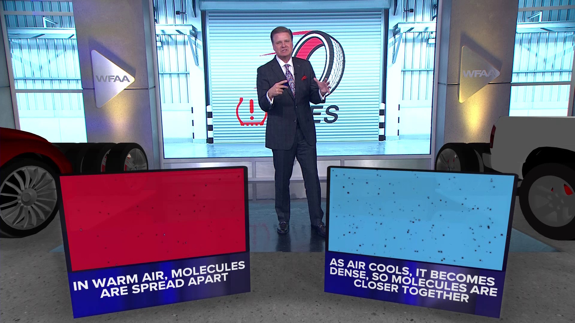 Why does tire pressure get low when it's cold outside?