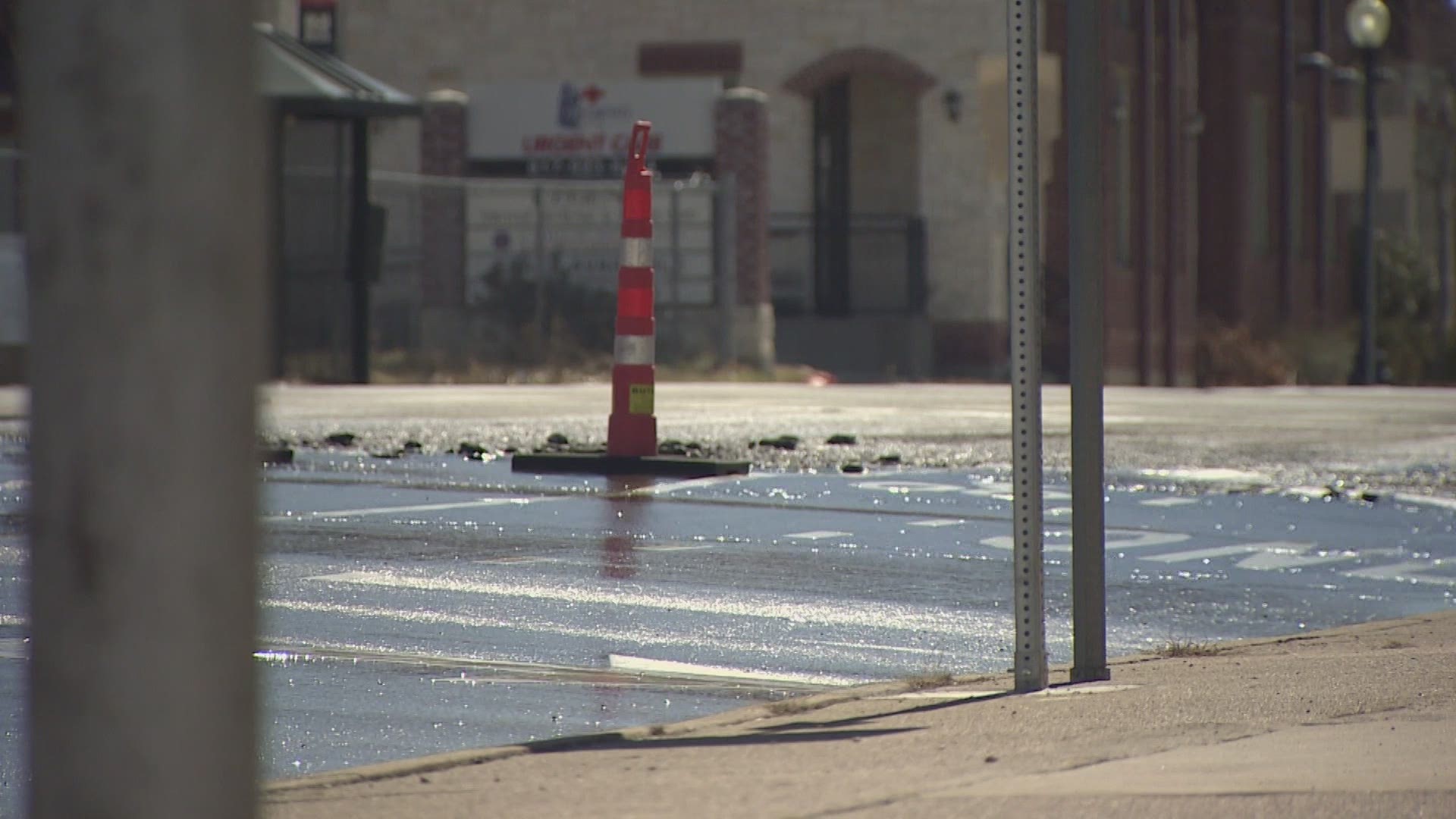 As of Monday morning, the city was also looking into an additional 83 possible water main breaks.