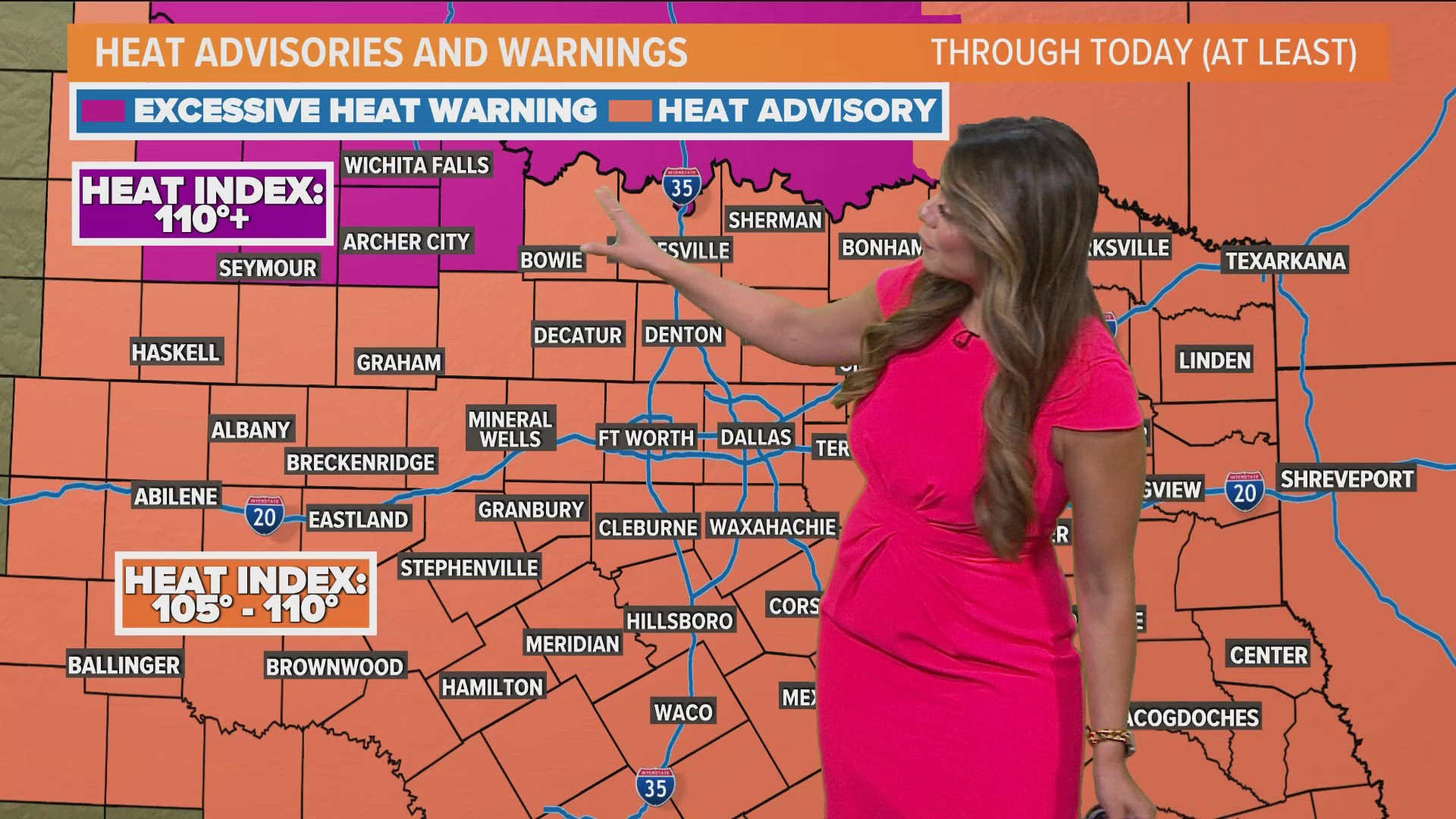 DFW Weather: Heat Advisory continues for North Texas, but some may see storms on Wednesday!