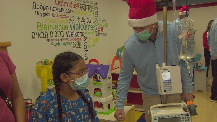 Texas Rangers players, coaches and front office members spread cheer with local hospital visits