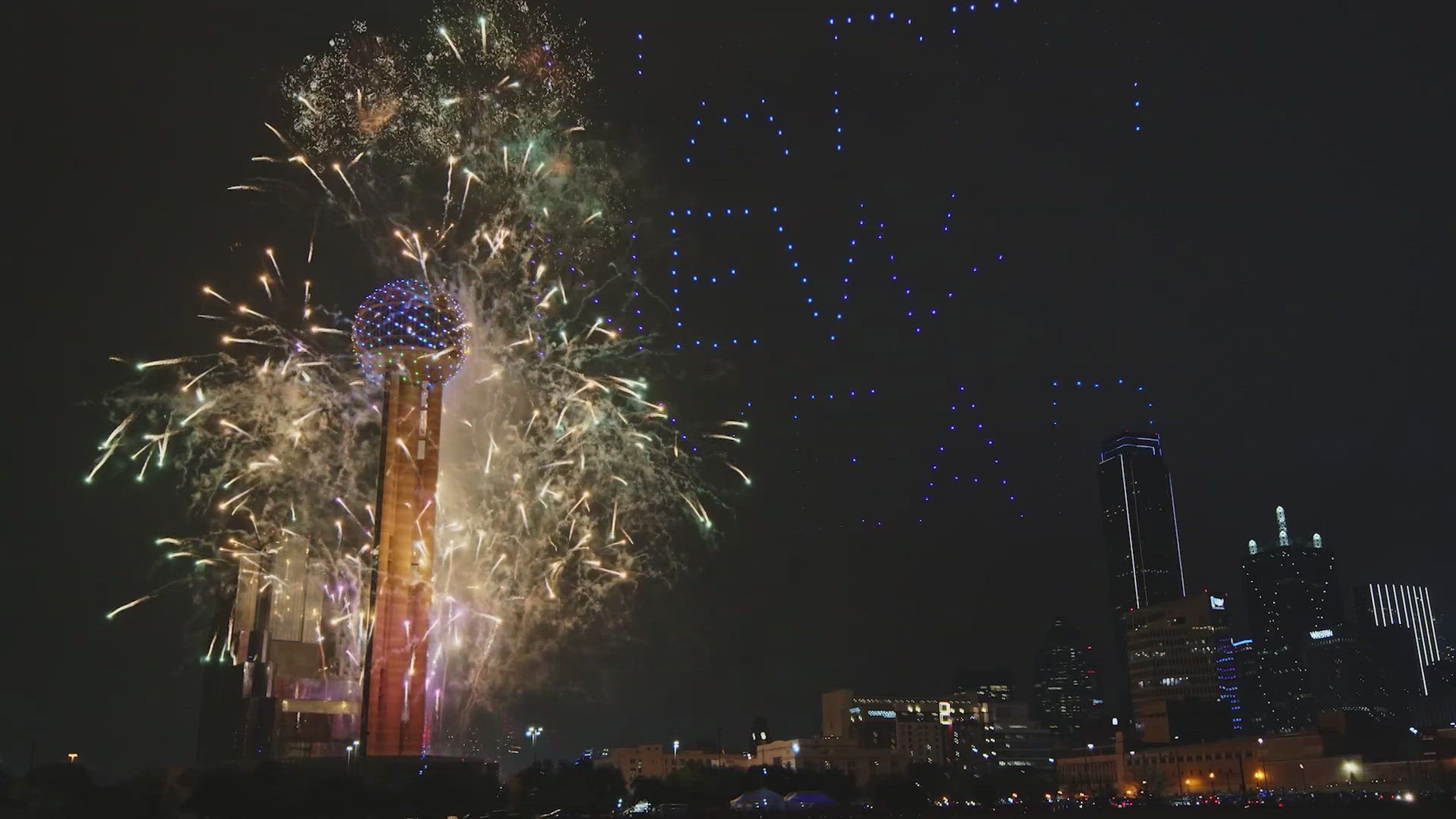 Reunion Tower's New Year's Eve celebrations include fireworks, a drone show and more.