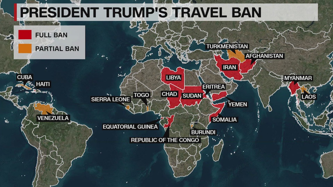 Trump's travel ban that impacts 12 countries is now in effect. Here's ...