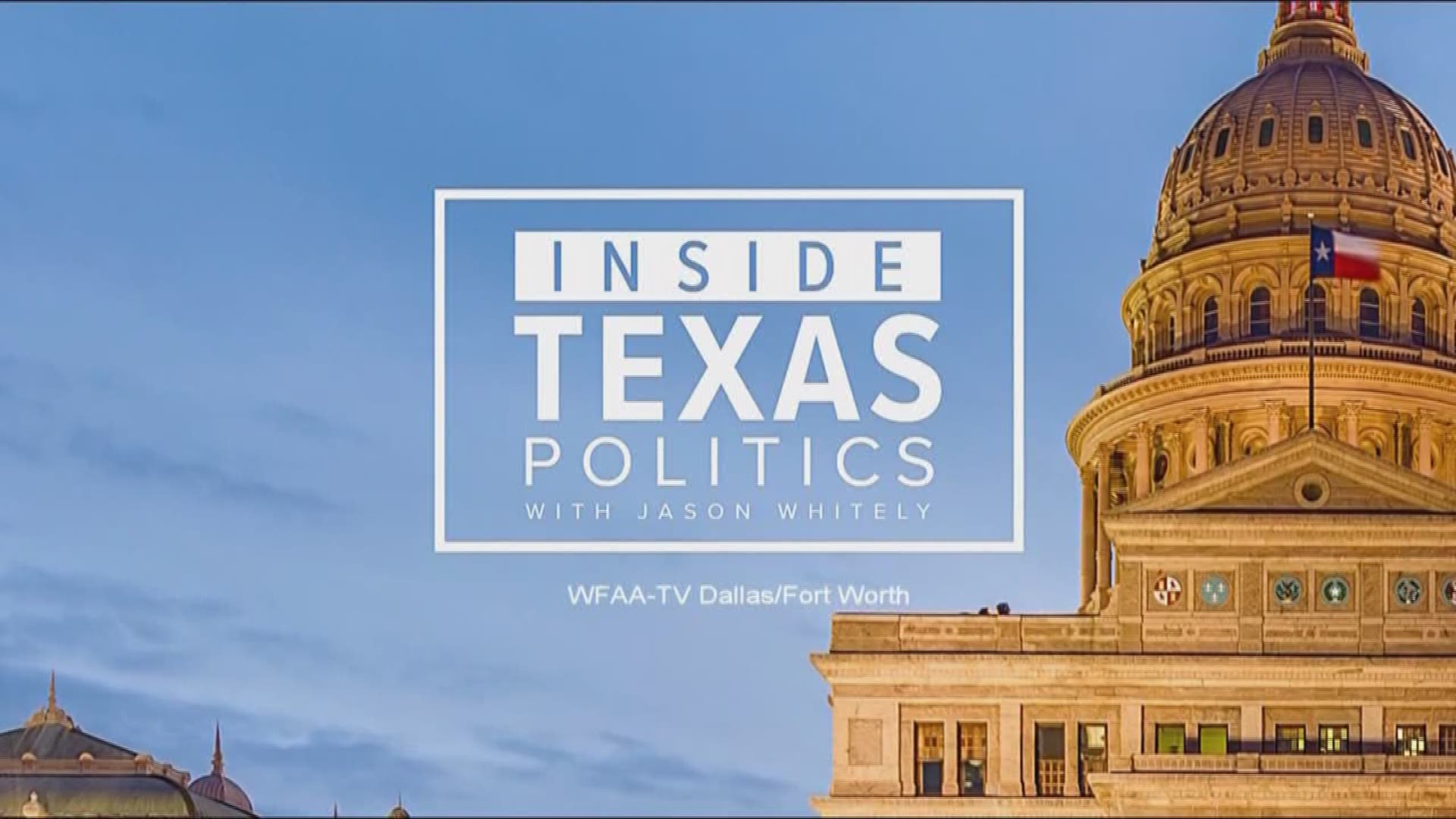 Inside Texas Politics began with Democratic State Senator Royce West in studio to discuss the changes needed in Senate Bill 30 (SB30) - commonly referred to as the Community Education Act.