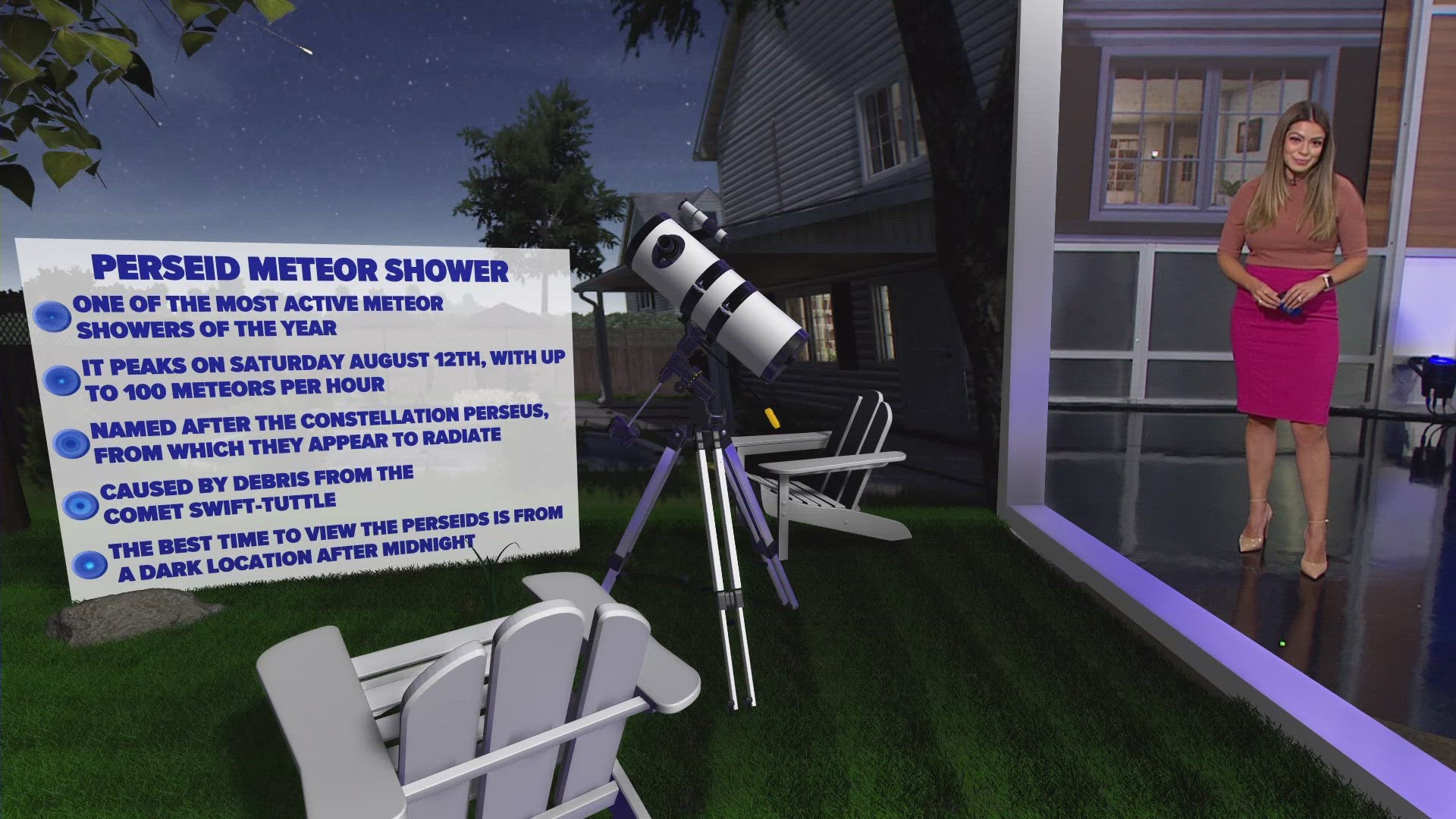 WFAA meteorologist Mariel Ruiz share the best day and ways to see the meteor shower this year.