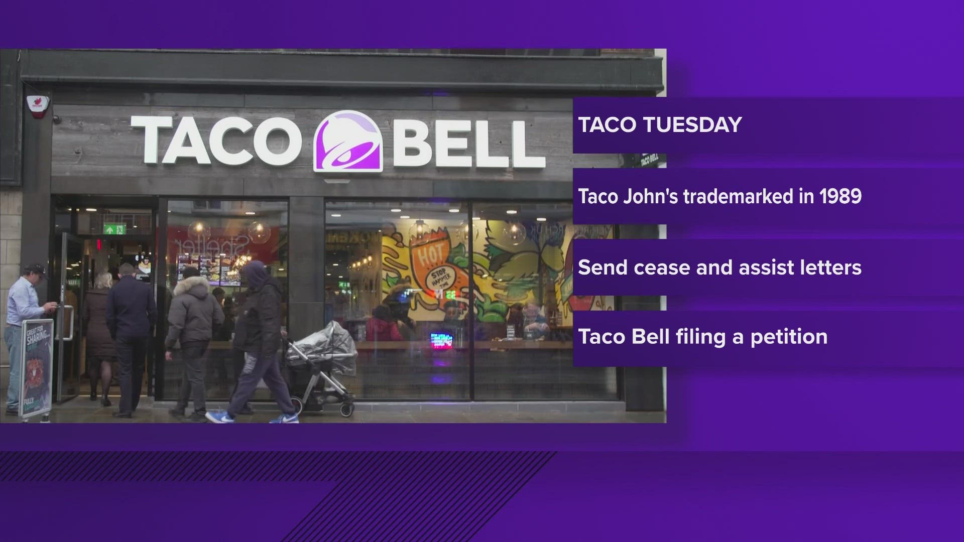 Taco Bell filing petition after another chain sends cease and desist