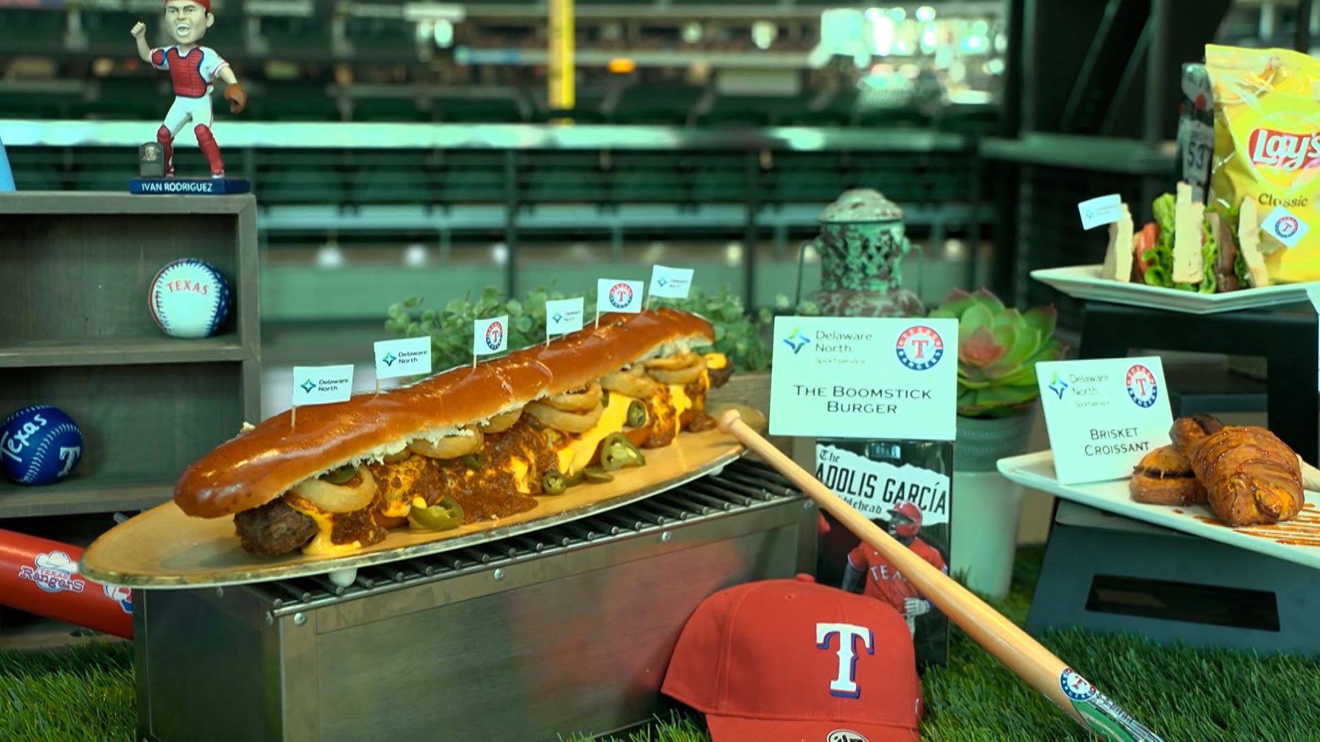 Texas Rangers new concession food The Boomstick is now a burger