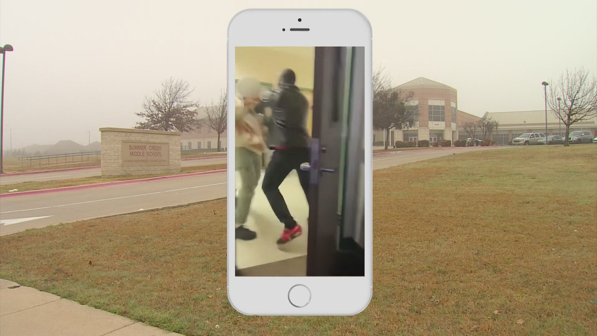 A cell phone video showing a student slapp ing a teacher at Summer Creek Middle School is now under investigation by Crowley ISD.