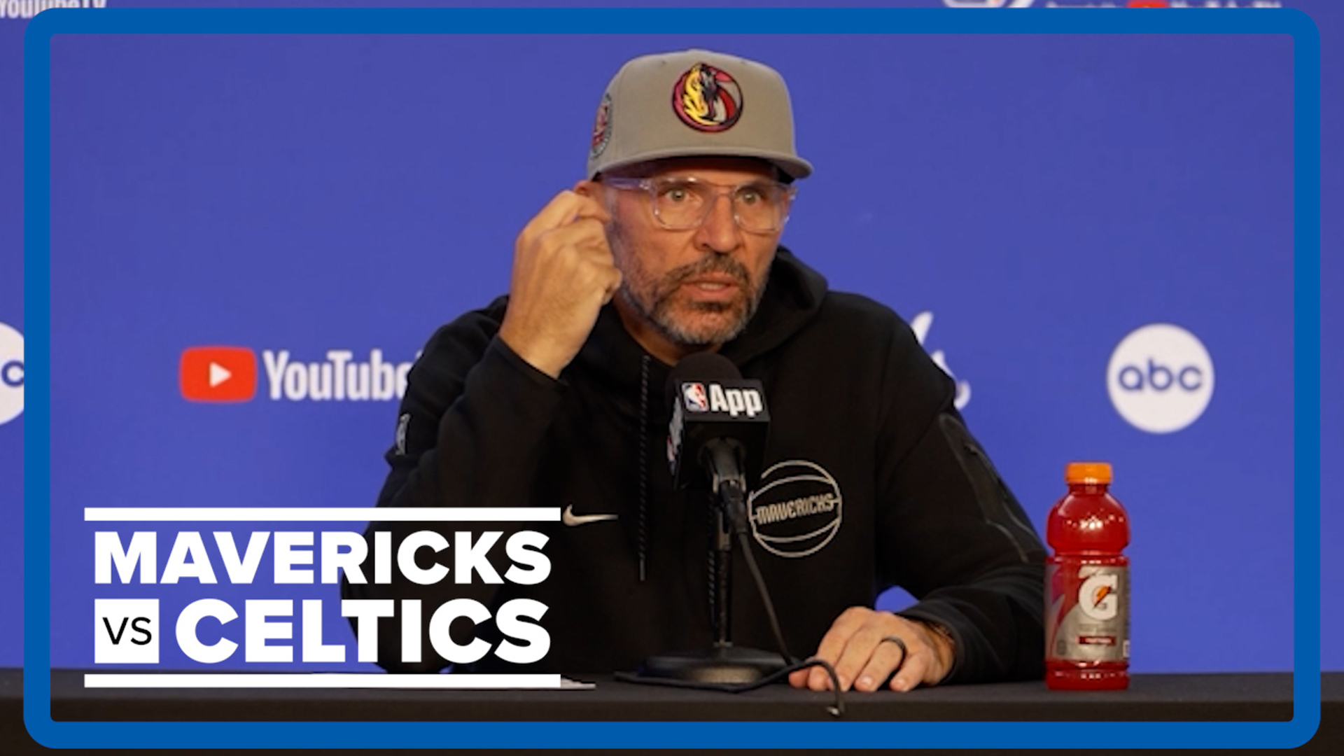 Dallas Mavericks coach Jason Kidd reacts to the team's NBA Finals loss to the Celtics.