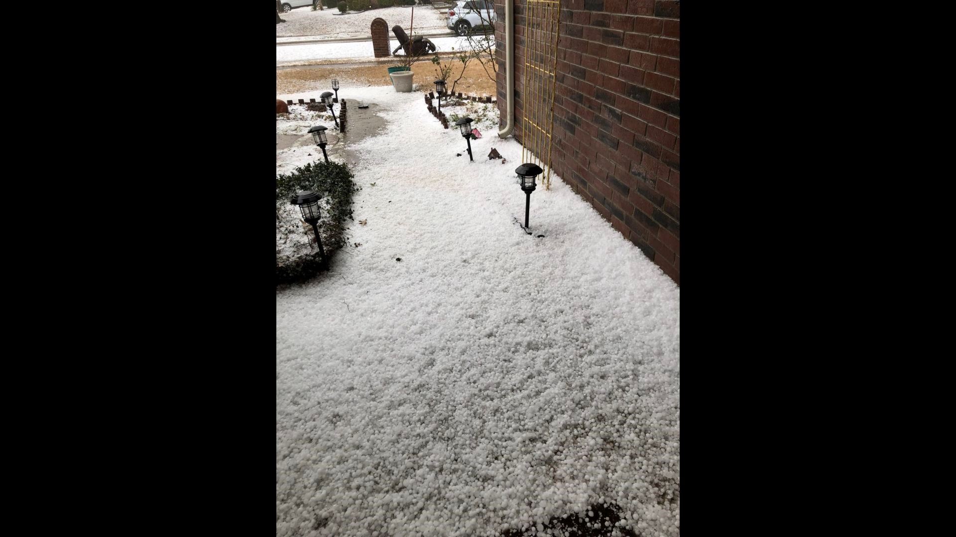 Large amounts of hail fall on North Texas on March 14, 2022 | wfaa.com