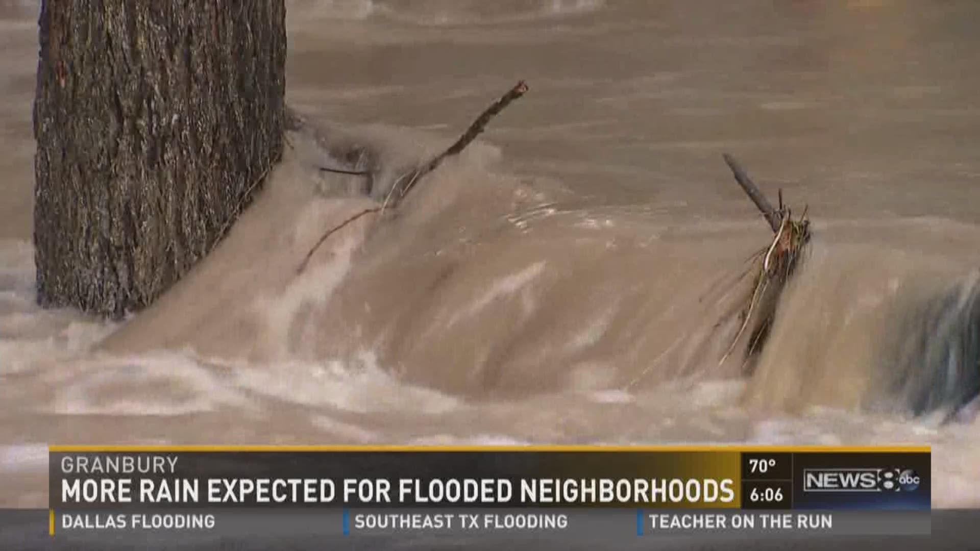 Flood water still rising in Hood County