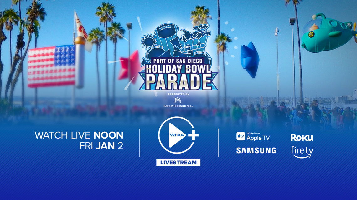 How to watch the 2026 Holiday Bowl Parade on WFAA+ ahead of SMU's matchup against Arizona