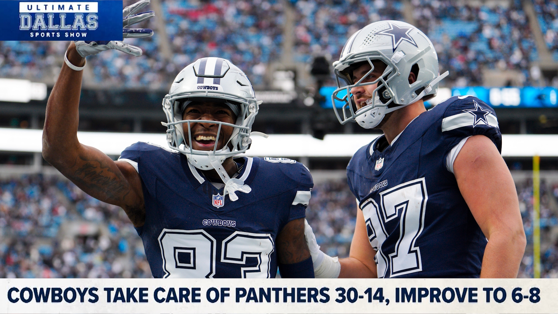 The Cowboys take care of business on the road against a scrappy Panthers team. The Ultimate Dallas Sports Show breaks down what went right for Dallas in Week 15.