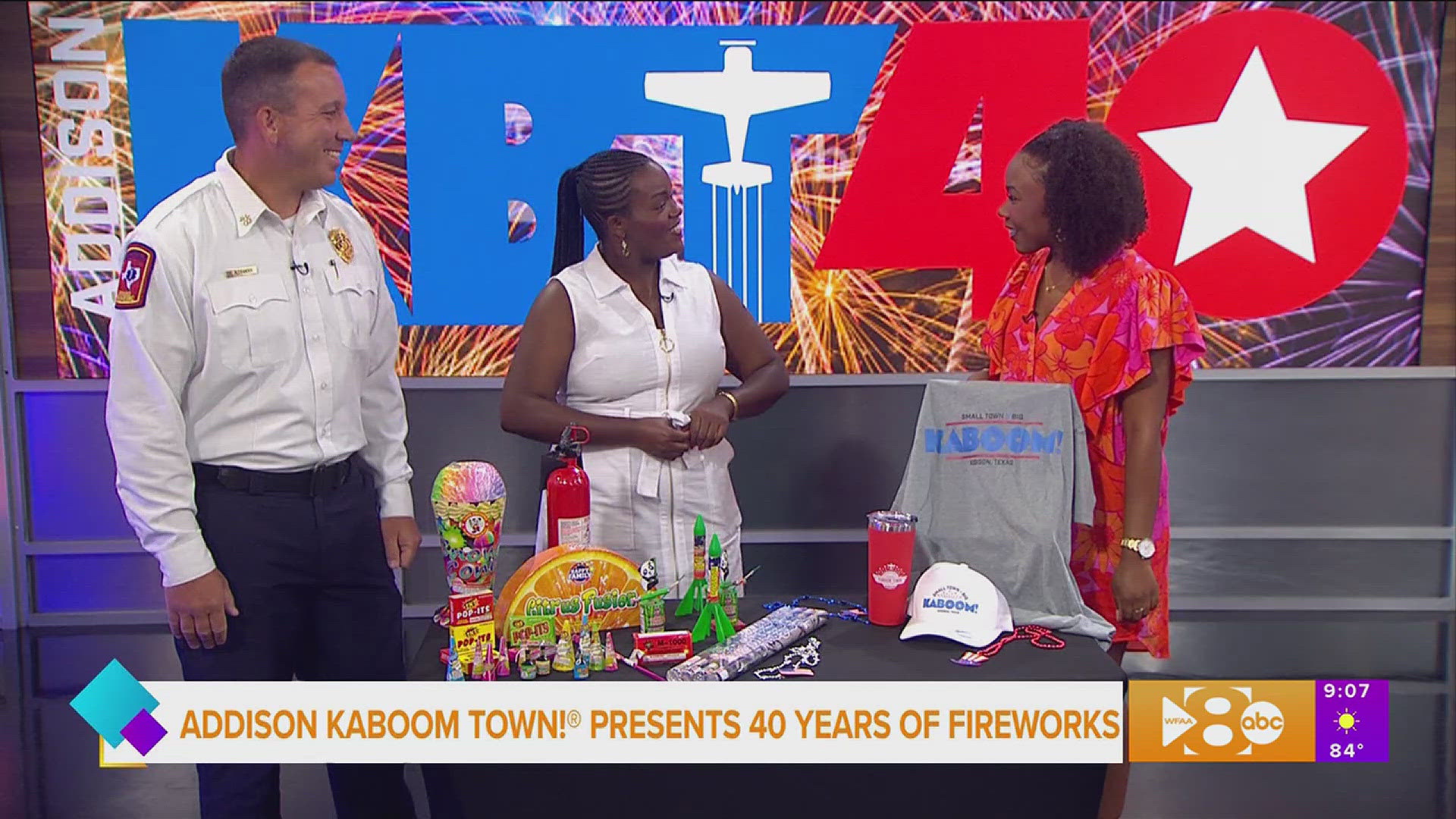 It’s time to celebrate!  We get a preview of Addison Kaboom Town!® on July 3.  Plus, what you need to know about fireworks safety.
