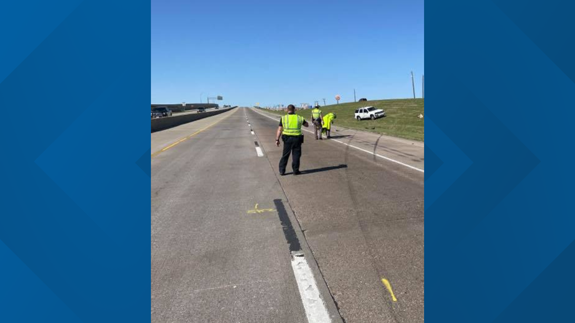 Royse City police officer struck by car while helping stranded motorist(02)