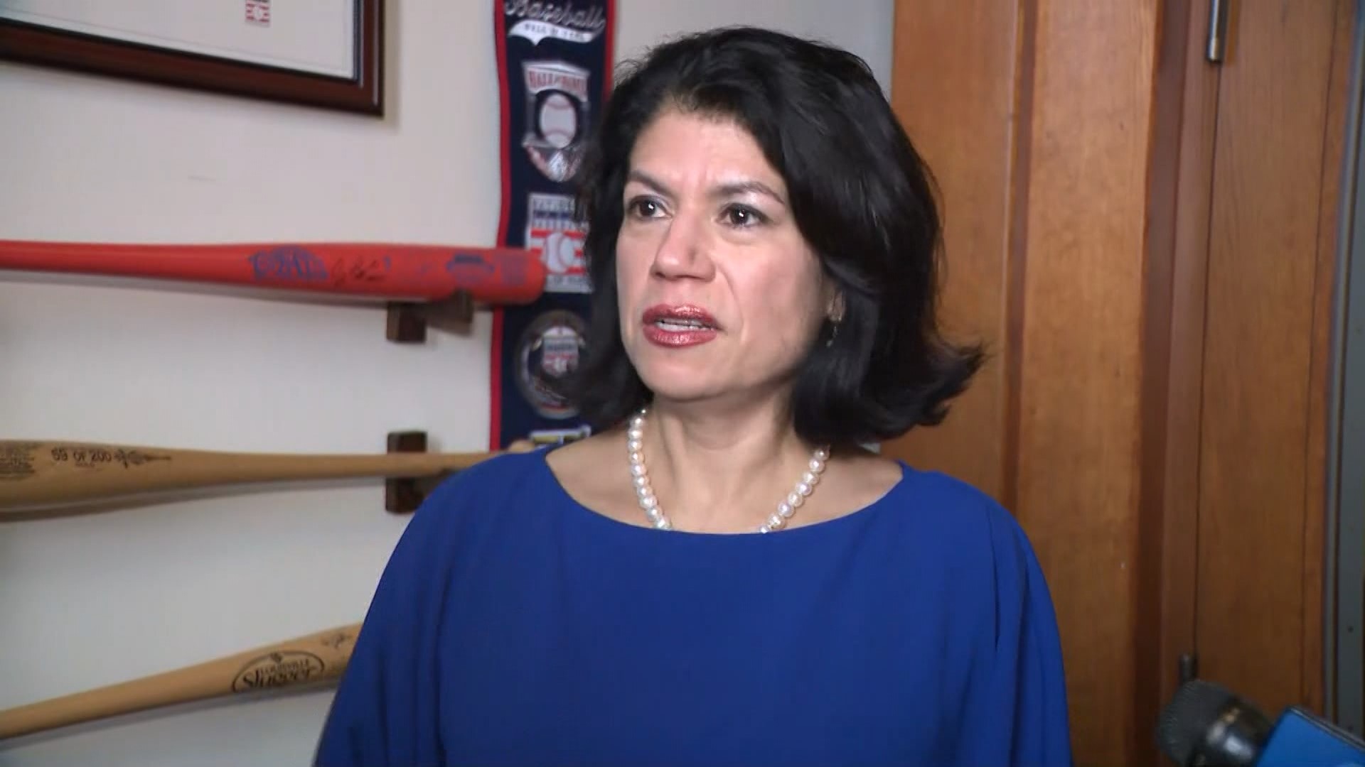 Texas Sen. Carol Alvarado provides comments after the acquittal of Attorney General Ken Paxton.