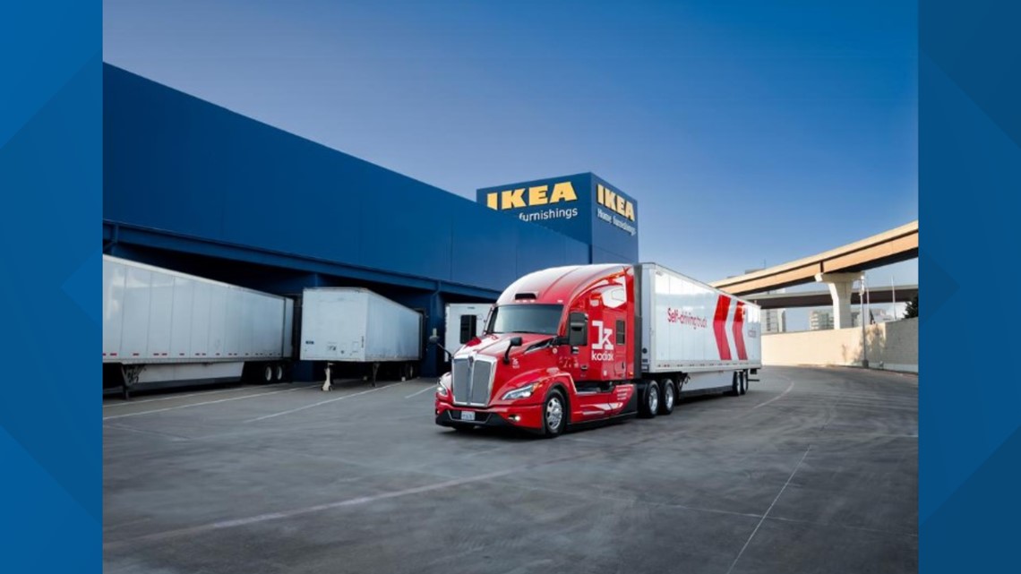 IKEA Selfdriving trucks to deliver supplies to Frisco store