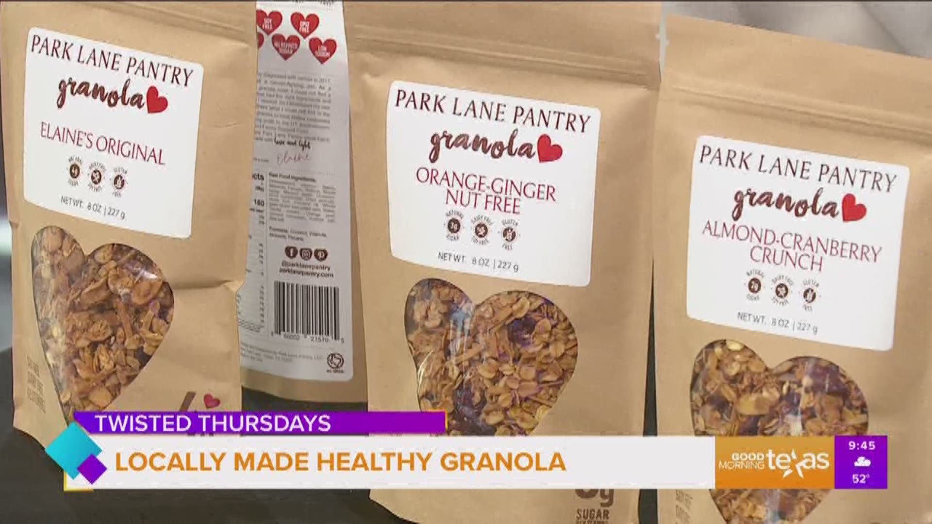 You can find Park Lane Pantry granola snacks at Central Market.  For more information go to www.parklanepantry.com.