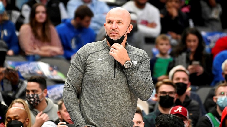 Mavs head coach Jason Kidd following NBA COVID protocols