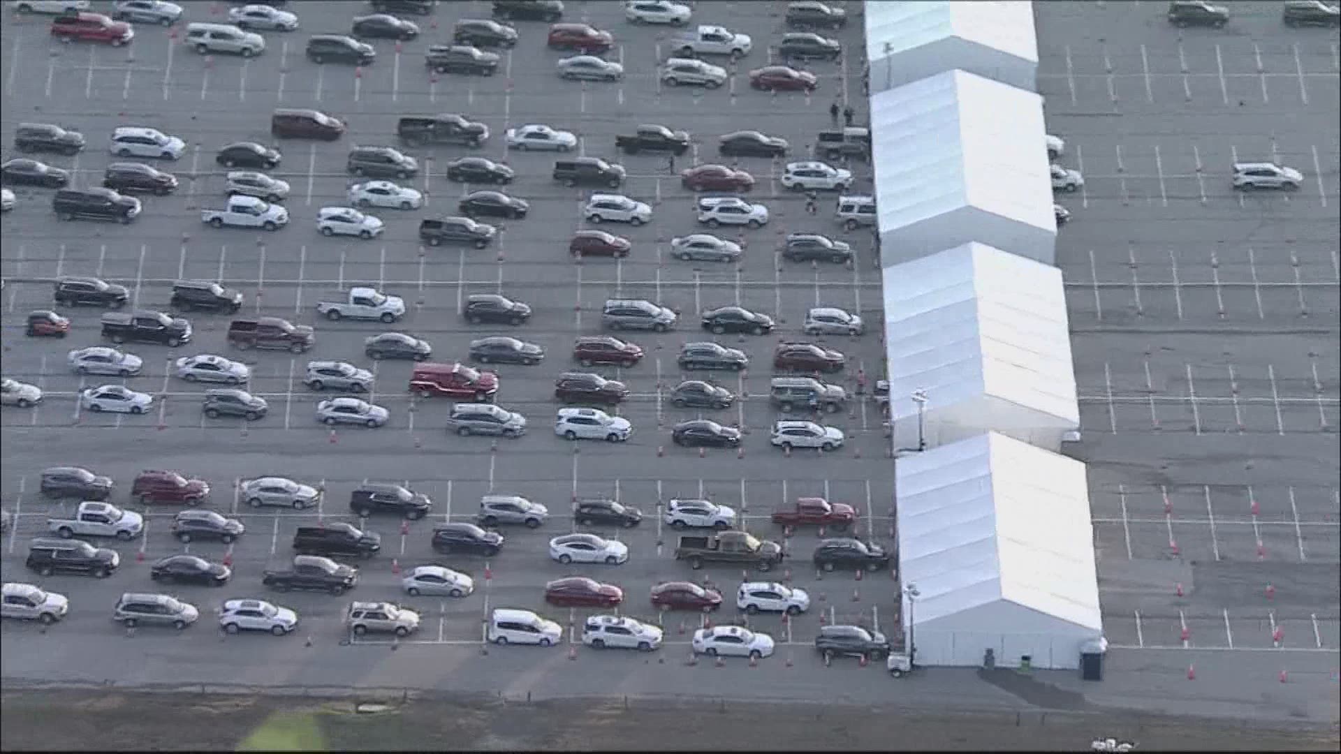 The operations at Texas Motor Speedway have been described as "Chick-fil-A" efficient, as Texas nears having vaccinated more people than have tested positive.